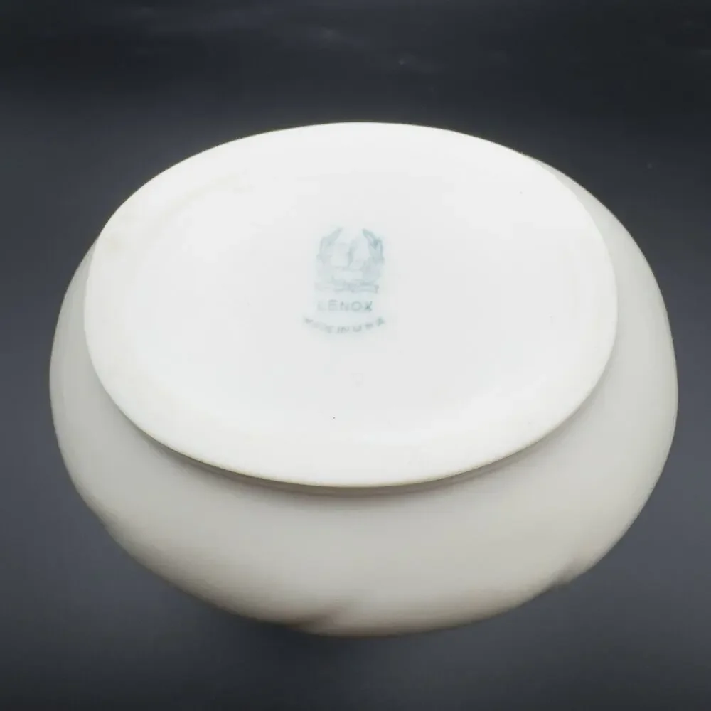 Vintage Lenox Porcelain Creamer Syrup Server Colonial Collection Blue Mark 5